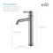 Kibi Victorian Single Handle Bathroom Vessel Sink Faucet with Pop Up Drain C-KBF1013BN-KPW101BN - alternate 4